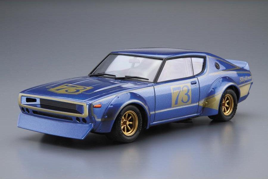 AOSHIMA 1/24 Scale THE MODEL CAR: No.048 NISSAN KPGC110 Mythical Ken And Mary Racing #73 - SaQra Mart Hobby