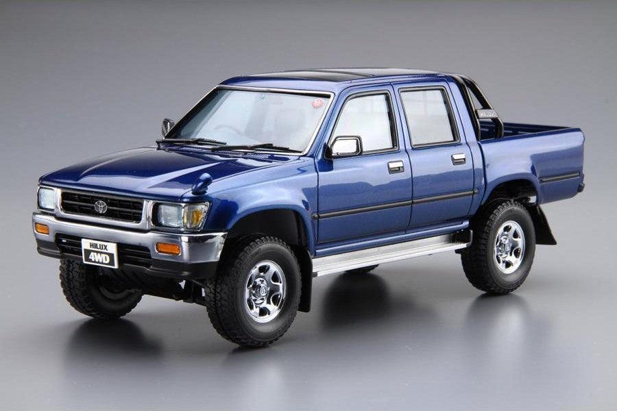 AOSHIMA 1/24 Scale THE MODEL CAR: No.020 TOYOTA LN107 HILUX PICK UP DOUBLE CAB 4WD '94 - SaQra Mart Hobby