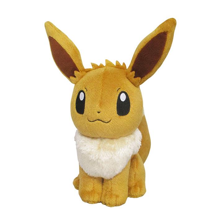 Sanei Pokemon All Star Collection Plush Toy PP07 Eevee, Small, 8 Inch - SaQra Mart Hobby