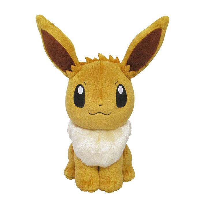 Sanei Pokemon All Star Collection Plush Toy PP07 Eevee, Small, 8 Inch - SaQra Mart Hobby