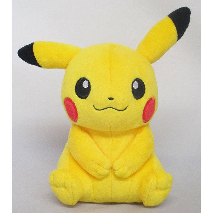 Sanei Pokemon All Star Collection Plush Toy PP165 Pikachu (Female Form) (S), 7.5 inches - SaQra Mart Hobby