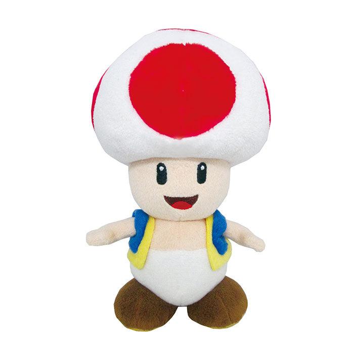 Sanei SUPER MARIO - All Star Collection Plush Toy AC04 Toad, Small, 8 Inch - SaQra Mart Hobby