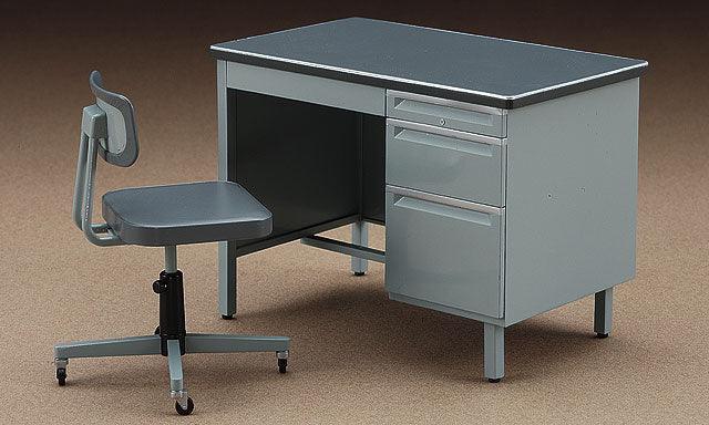 Hasegawa ACCESSORY FOR 1/12 MOVABLE FIGURE: FA03 OFFICE DESK & CHAIR - SaQra Mart Hobby