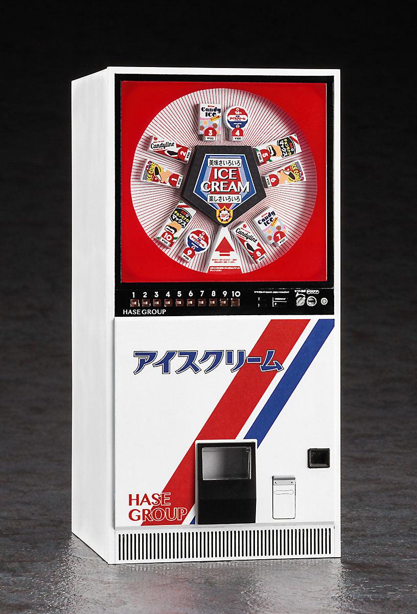 Hasegawa ACCESSORY FOR 1/12 MOVABLE FIGURE: 62203 NOSTALGIC VENDING MACHINE (Ice) - SaQra Mart Hobby