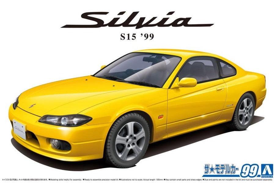 AOSHIMA 1/24 Scale THE MODEL CAR: No.099 NISSAN S15 SILVIA Spec.R '99 - SaQra Mart Hobby