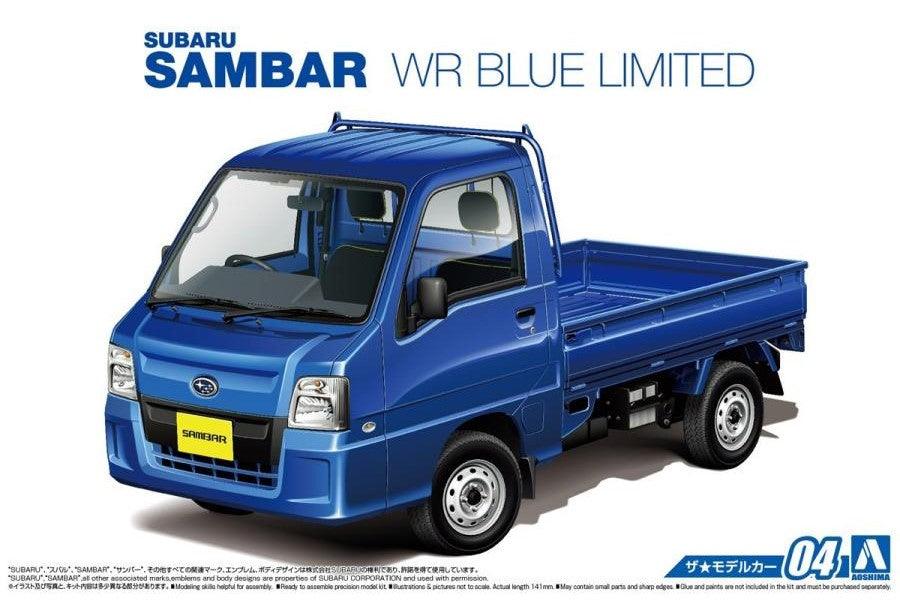 AOSHIMA 1/24 Scale THE MODEL CAR: No.004 SUBARU TT2 SAMBAR TRUCK WR BLUE LIMITED '11 - SaQra Mart Hobby