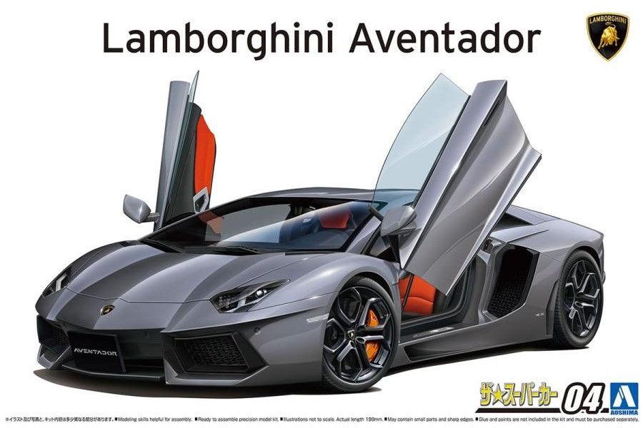 AOSHIMA 1/24 Scale THE SUPER CAR: 004 '11 Lamborghini AVENTADOR LP700-4 - SaQra Mart Hobby