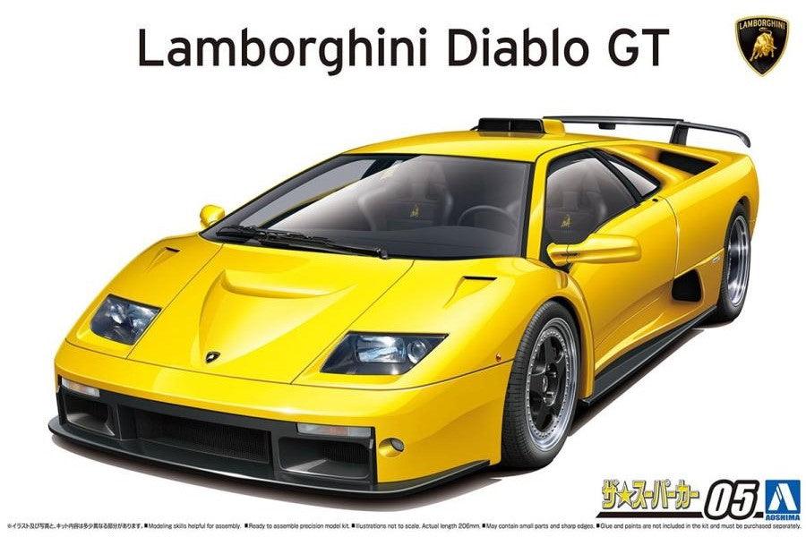 AOSHIMA 1/24 Scale THE SUPER CAR: 005 '99 Lamborghini DIABLO GT - SaQra Mart Hobby