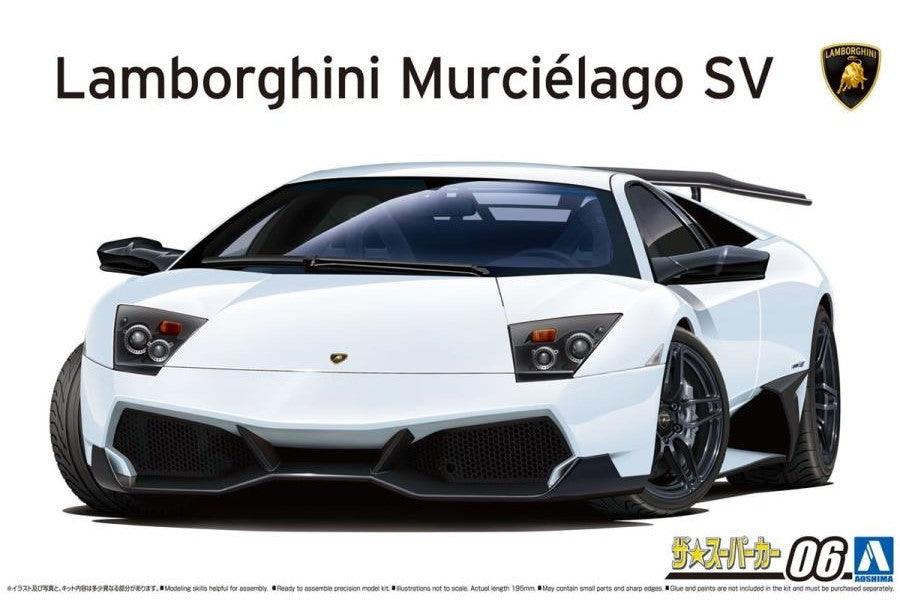 AOSHIMA 1/24 Scale THE SUPER CAR: 006 '09 Lamborghini MURCIELAGO LP670-4 SV - SaQra Mart Hobby