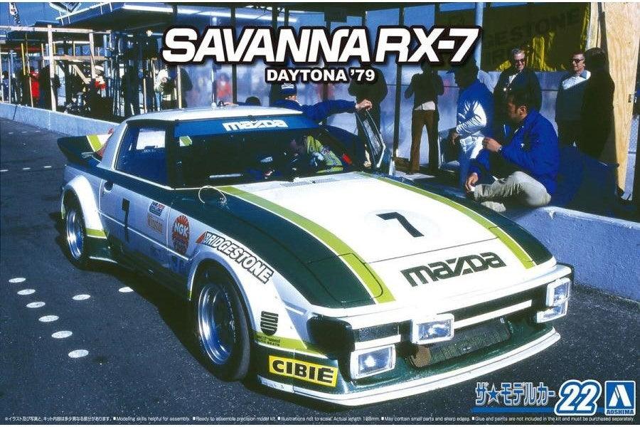 AOSHIMA 1/24 Scale THE MODEL CAR: No.022 MAZDA SA22C RX-7 Daytona '79 - SaQra Mart Hobby
