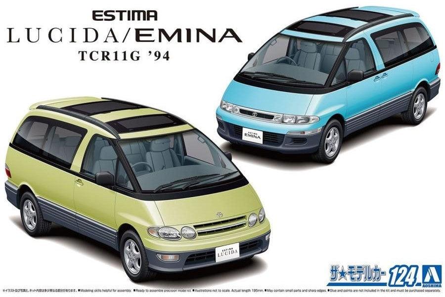 AOSHIMA 1/24 Scale THE MODEL CAR: No.124 TOYOTA TCR11G ESTIMA LUCIDA/EMINA '94 - SaQra Mart Hobby