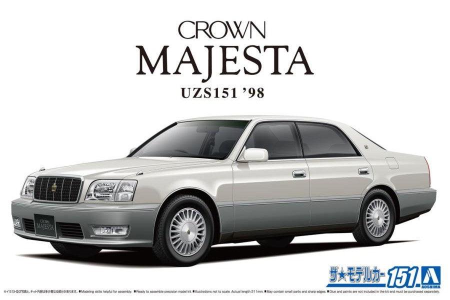 AOSHIMA 1/24 Scale THE MODEL CAR: No.151 TOYOTA UZS151 CROWN MAJESTA C-TYPE '98 - SaQra Mart Hobby