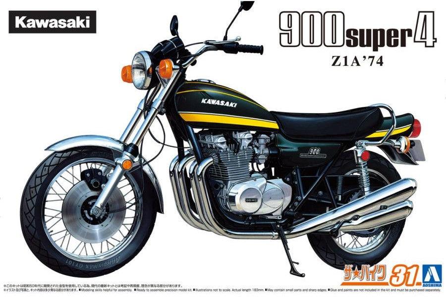 AOSHIMA 1/12 Scale THE BIKE: No.031 Kawasaki Z1A 900 SUPER4 '74 - SaQra Mart Hobby