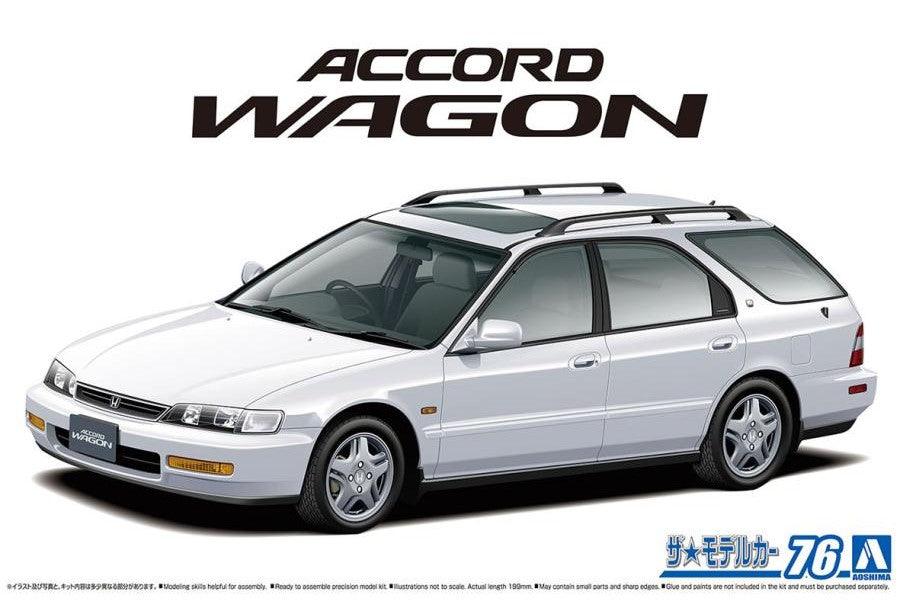 AOSHIMA 1/24 Scale THE MODEL CAR: No.076 HONDA CF2 ACCORD WAGON SiR '96 - SaQra Mart Hobby