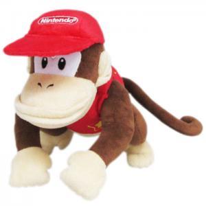 Sanei SUPER MARIO - All Star Collection Plush Toy AC21 Diddy Kong, Small, 7 Inch - SaQra Mart Hobby