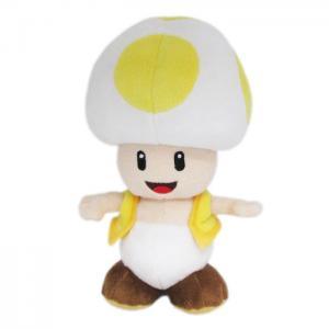 Sanei SUPER MARIO - All Star Collection Plush Toy AC32 Yellow Toad, Small, 8 Inch - SaQra Mart Hobby