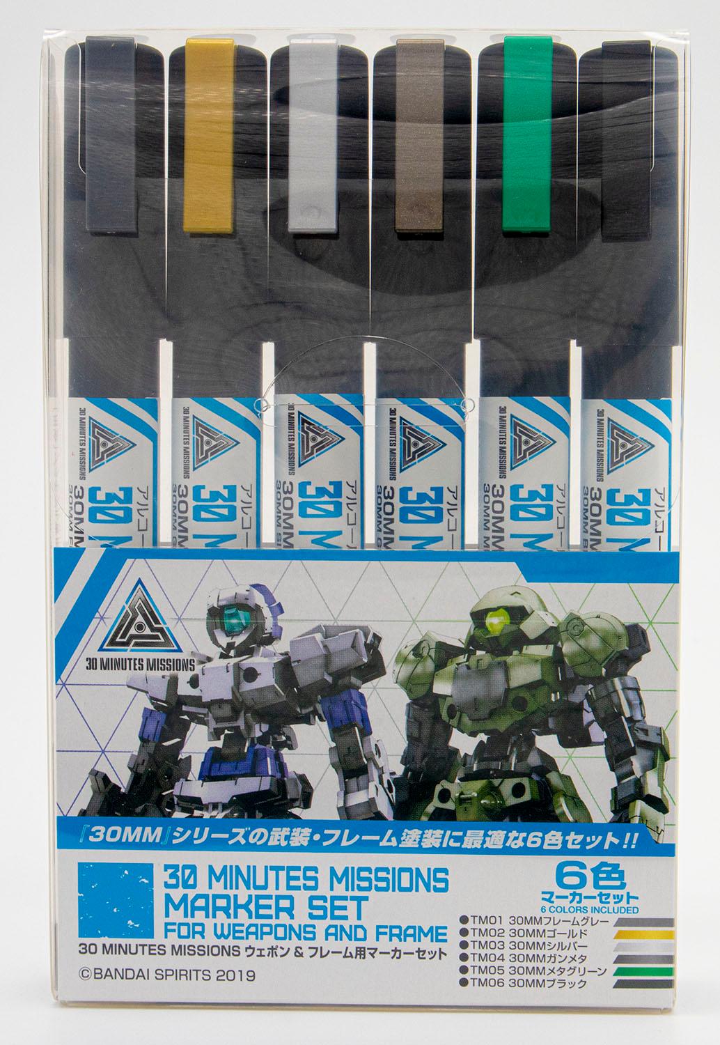 GSI Creos 30 MINUTES MISSIONS MARKER SET: TMS01 - FOR WEAPON AND FRAME (6 Colors) - SaQra Mart Hobby